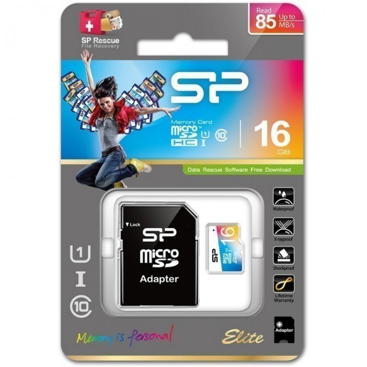 Silicon Power microSD XC class 10 Elite - 16GB لوازم جانبی 